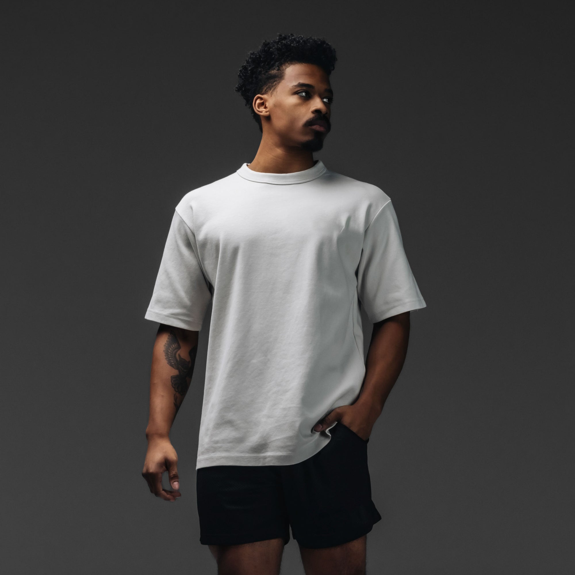 100% Cotton Relaxed Fit Blank Tee